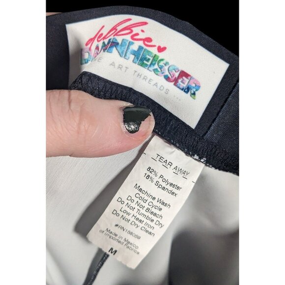 Debbie Dannheisser Flower Series Fine Art High Waist Leggings Size Medium - Picture 6 of 12